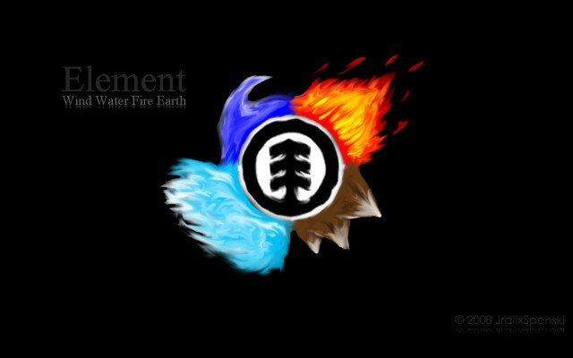Bird flame logo element design free wallpaper for desktop - medium preview image