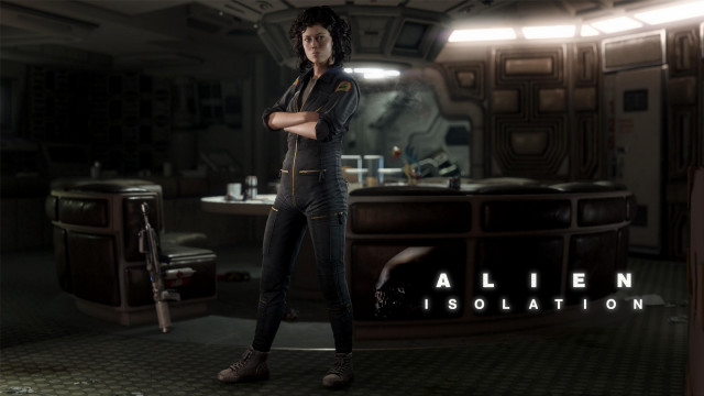 Woman sci fi room standing free wallpaper for desktop - medium preview image