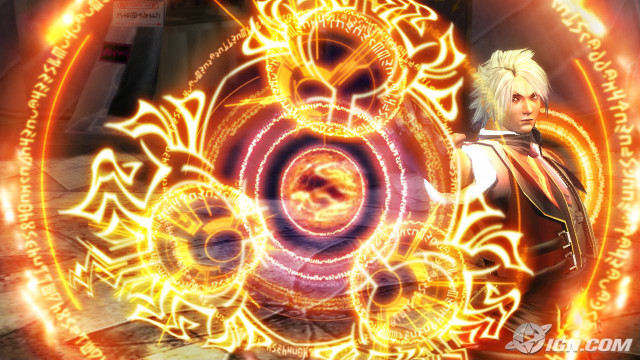 Man suit glowing circle fire free wallpaper for desktop - medium preview image