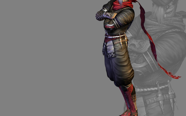 Character costume sword holding action free wallpaper for desktop - medium preview image