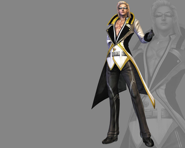 Woman costume man suit gun free wallpaper for desktop - medium preview image