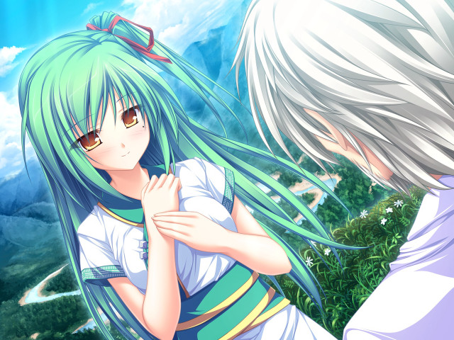 Anime girls long hair glasses #5 free wallpaper for desktop - medium preview image