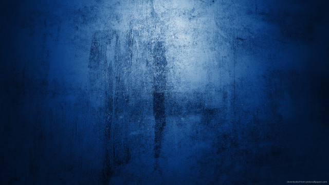 Blue wall person light shining free wallpaper for desktop - medium preview image
