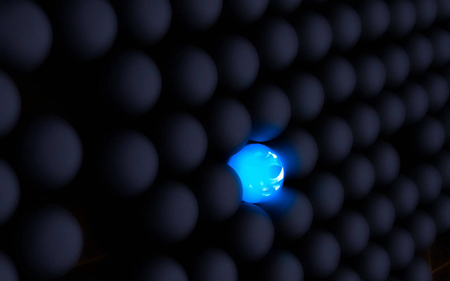Blue light black wall balls free wallpaper for desktop - medium preview image