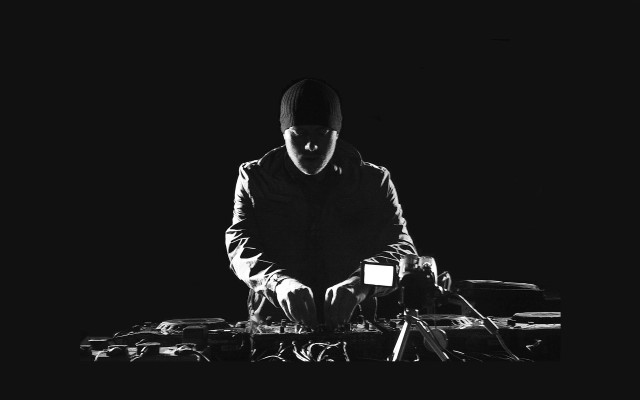 Man black hat djing turntable free wallpaper for desktop - medium preview image