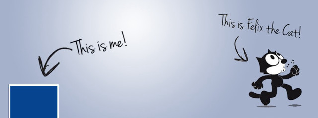 Cartoon cat running blue background free wallpaper for desktop - medium preview image