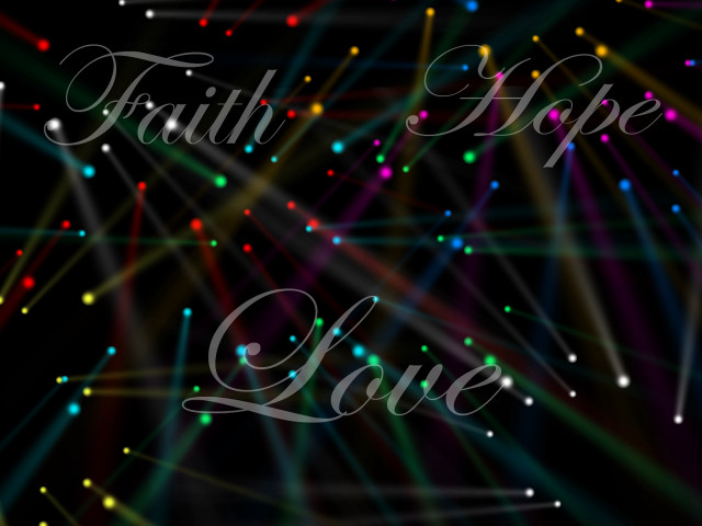 Colorful background faith hope love free wallpaper for desktop - medium preview image