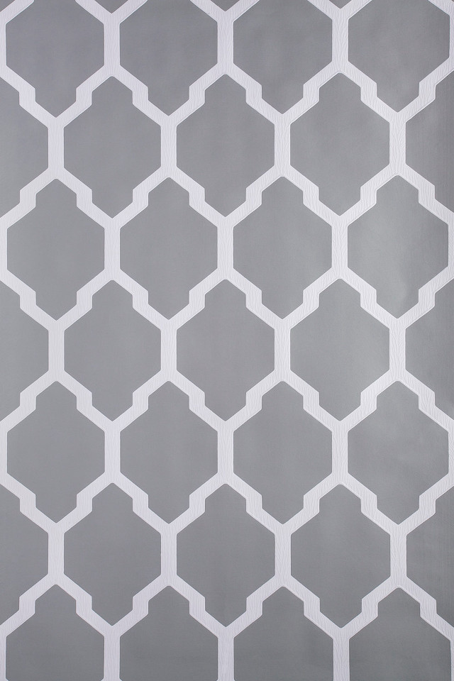 Gray white wall hexagonal pattern free wallpaper for mobile - medium preview image