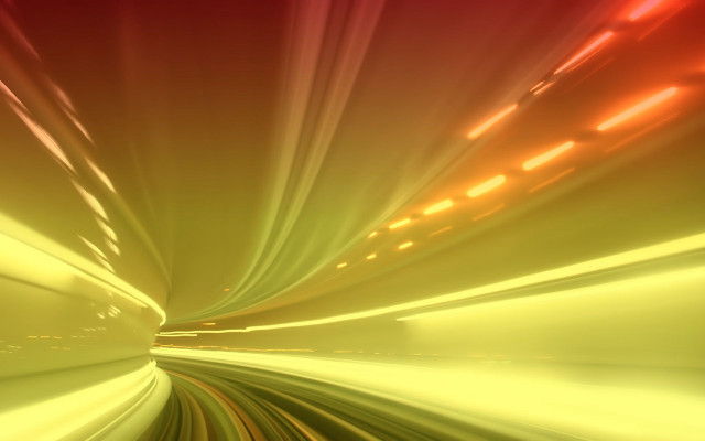 Blurry train tunnel light motion free wallpaper for desktop - medium preview image