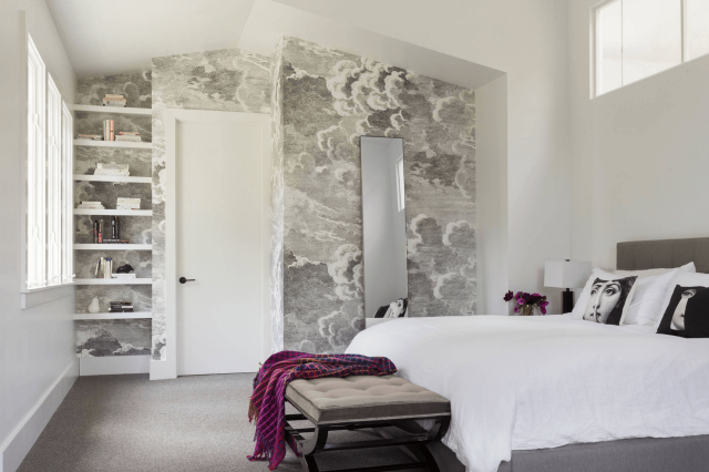 Bed chair mirror shelf marble free wallpaper for desktop - medium preview image