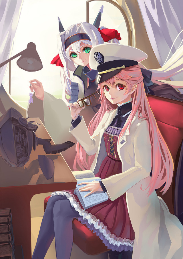 Anime characters sitting chair room free wallpaper for mobile - medium preview image