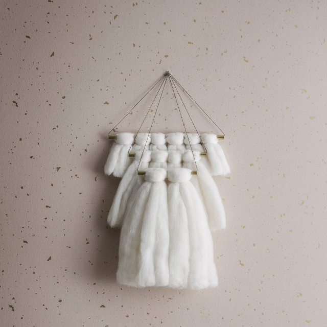 White art wall fur string free wallpaper for tablet - medium preview image