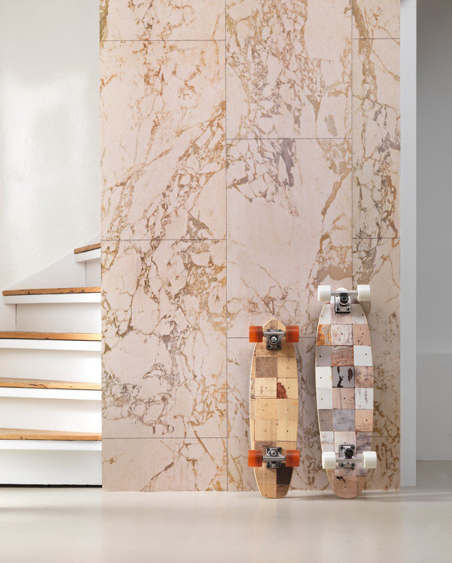 Skateboards staircase marble walls flooring free wallpaper for mobile - medium preview image