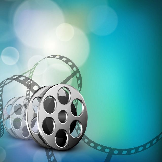 Film reel film strip blue #2 free wallpaper for tablet - medium preview image