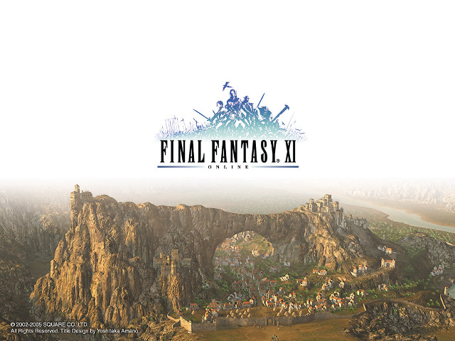 Final fantasy mountain city sky free wallpaper for desktop - medium preview image