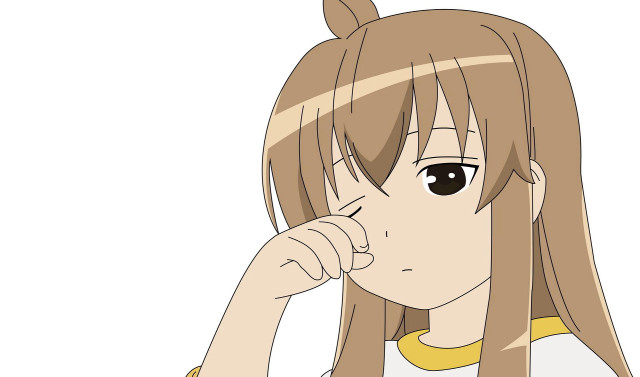 Girl long hair ponytail serious free wallpaper for desktop - medium preview image