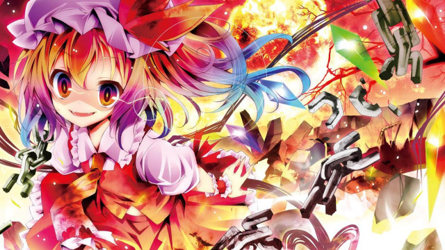 Girl gun anime characters surrounding free wallpaper for desktop - medium preview image