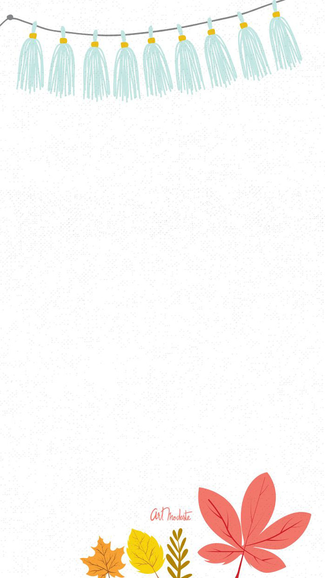 White background leaves string lights free wallpaper for mobile - medium preview image