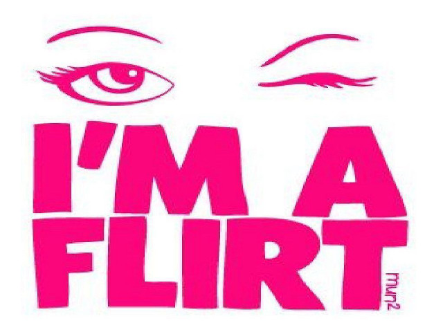 Pink sticker im a flirt free wallpaper for desktop - medium preview image