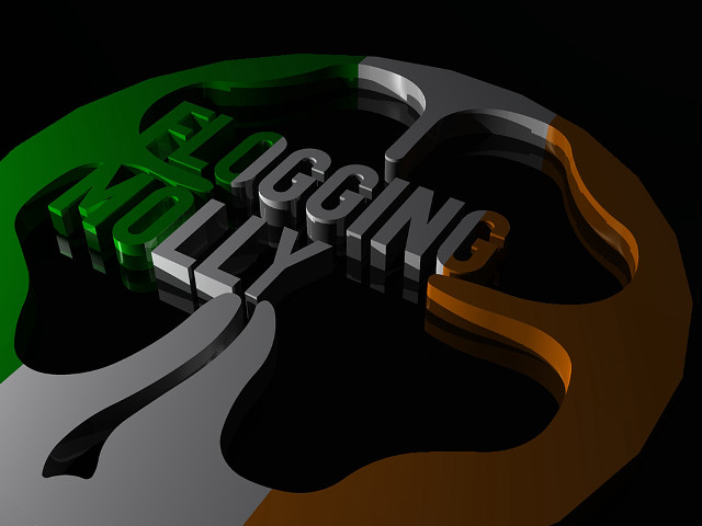 Green orange logo typographic 3d free wallpaper for desktop - medium preview image
