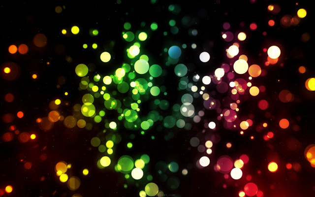 Blurry lights night sky dark free wallpaper for desktop - medium preview image