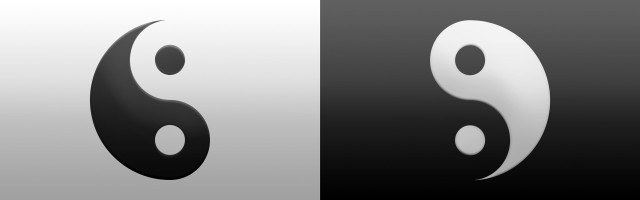 Yin yang suprematism ambient occlusion free wallpaper for desktop - medium preview image