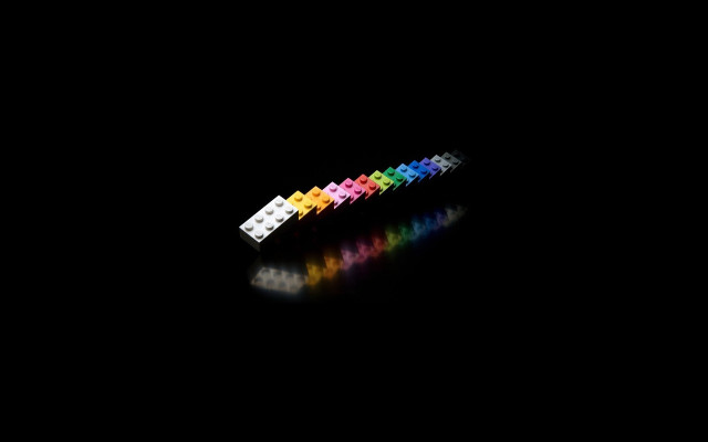 Multicolored dominos black background reflection free wallpaper for desktop - medium preview image