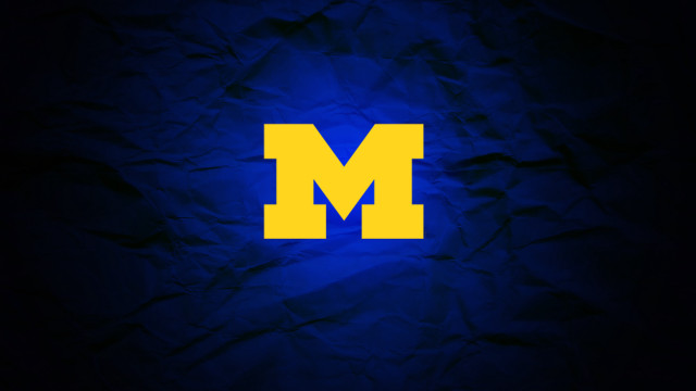 Michigan wolverine logo dark background free wallpaper for desktop - medium preview image