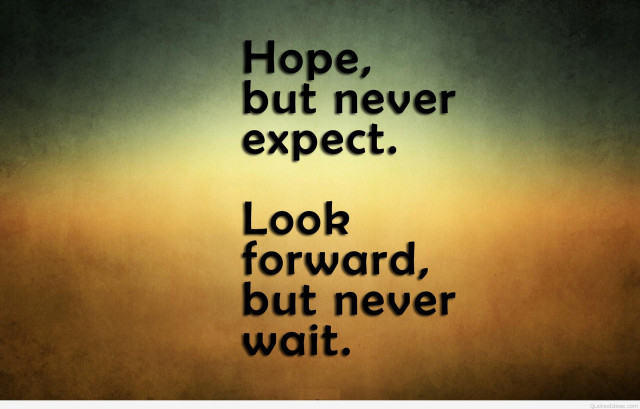 Hope quote inspiration positivity optimism free wallpaper for desktop - medium preview image