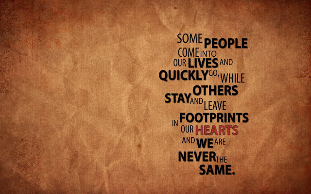Quote footprints in hearts david free wallpaper for desktop - medium preview image