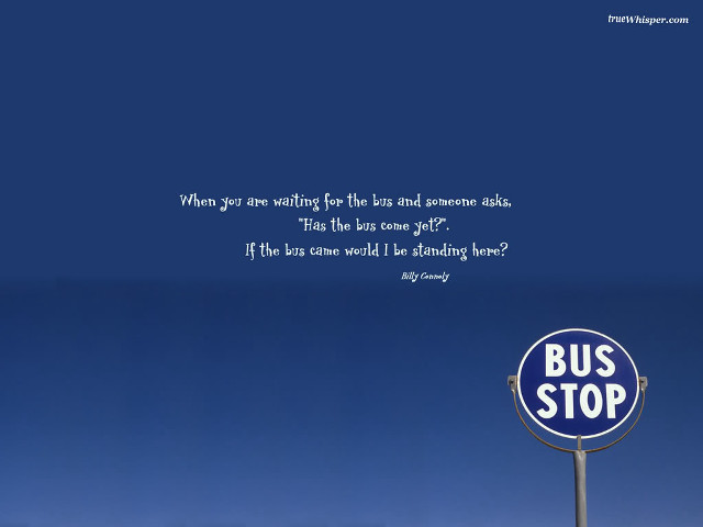 Bus stop sign blue sky free wallpaper for desktop - medium preview image