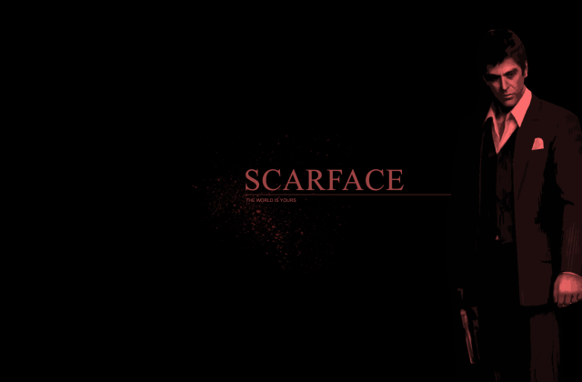 Man suit tie dark scarface free wallpaper for desktop - medium preview image
