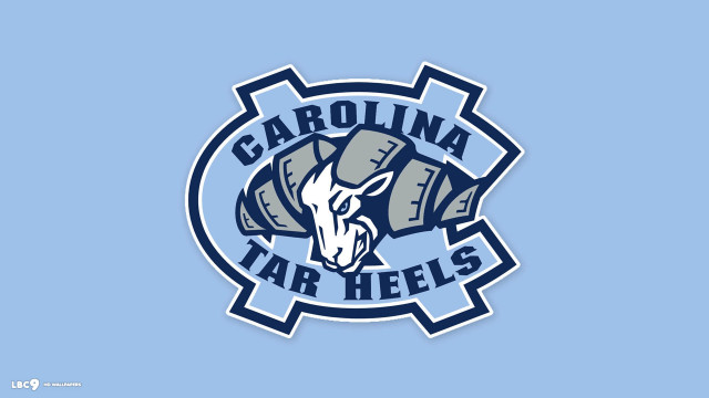 Carolina tar heels logo blue free wallpaper for desktop - medium preview image