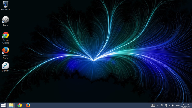 Computer screen blue green swirl free wallpaper for desktop - medium preview image
