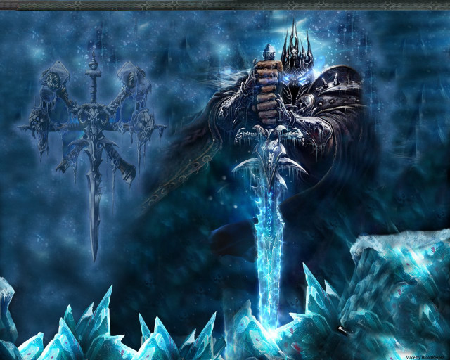 Demon sword snowy landscape ice free wallpaper for desktop - medium preview image