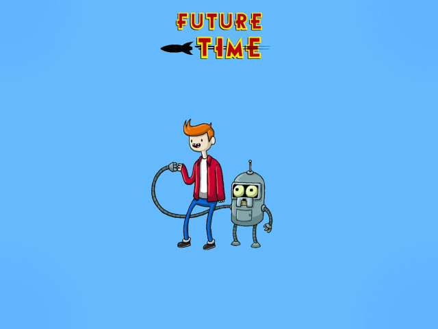 Future time cartoon robot hose free wallpaper for desktop - medium preview image