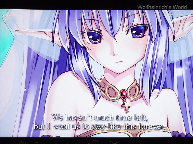 Cartoon woman blue hair cross free wallpaper for desktop - medium preview image