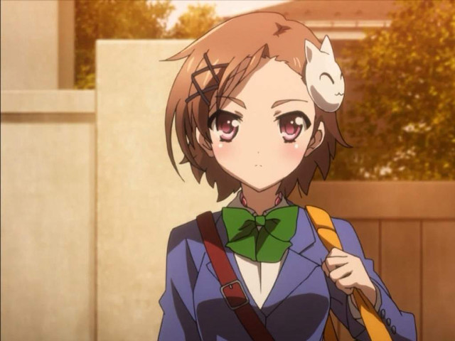 Girl cat head backpack shoulder free wallpaper for desktop - medium preview image