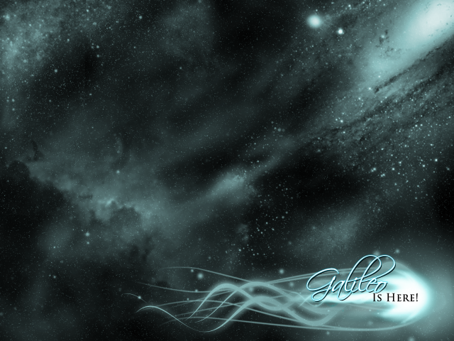 Space black white swirling stars free wallpaper for desktop - medium preview image