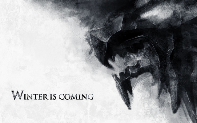Demon wings black white winter free wallpaper for desktop - medium preview image