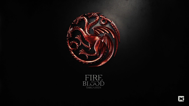 Red fire blood emblem black free wallpaper for desktop - medium preview image
