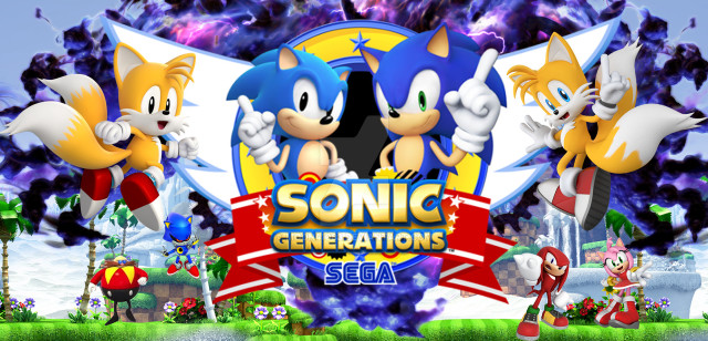 Sonic generations cartoon characters trees free wallpaper for desktop - medium preview image