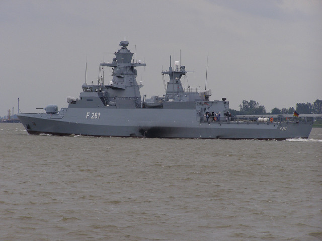 Battleship water forest hillside cloudy free wallpaper for desktop - medium preview image