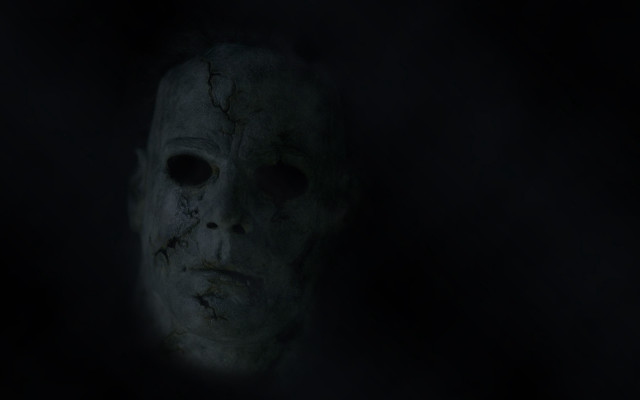 Creepy mask dark light black free wallpaper for desktop - medium preview image