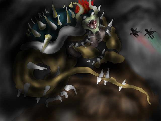 Demon attacking snake red light free wallpaper for desktop - medium preview image