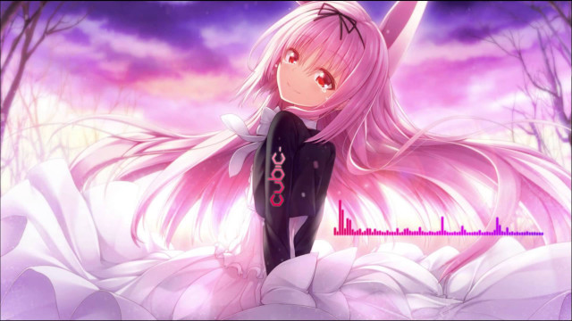 Girl pink hair black bodysuit free wallpaper for desktop - medium preview image