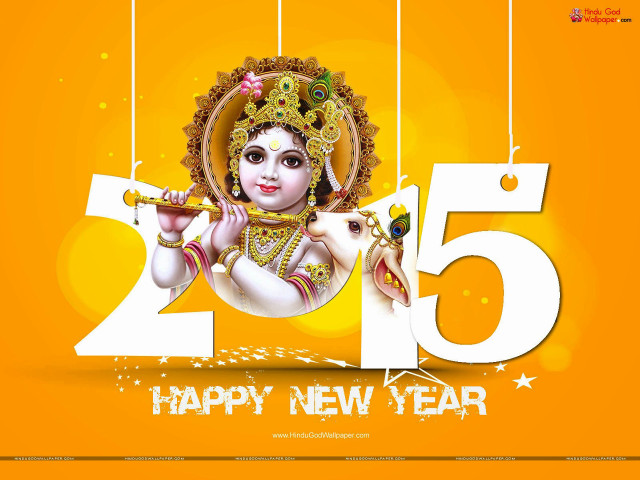Happy new year ganesh statue free wallpaper for desktop - medium preview image