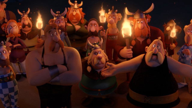 Animated characters torches bearded man free wallpaper for desktop - medium preview image