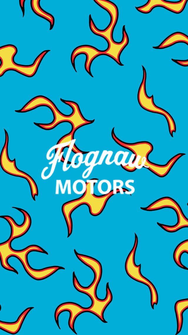 Blue background flames kognwa motors free wallpaper for mobile - medium preview image