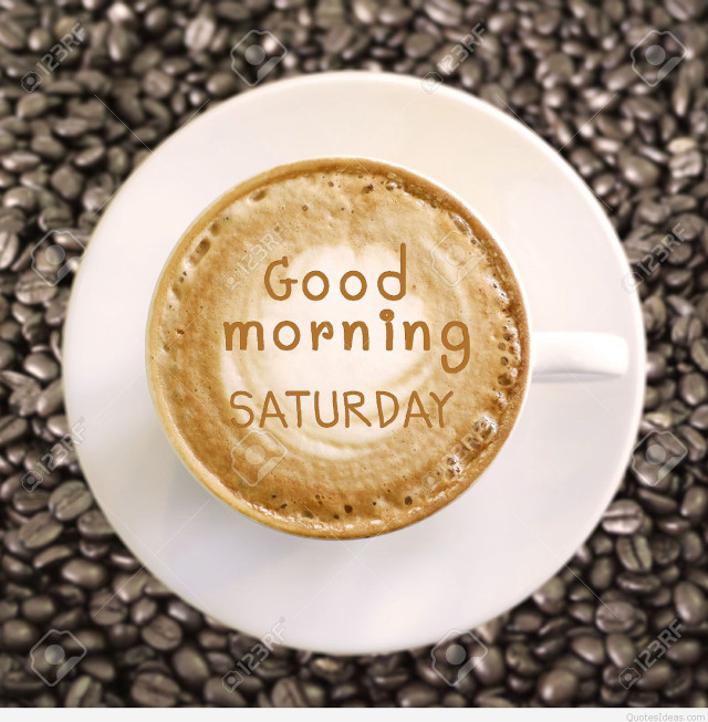 Coffee good morning saturday saucer free wallpaper for tablet - medium preview image